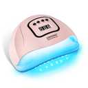 JODSONE U V LED Nail Lamp, Nail Dryer for Gel Polish with Led Light with Automatic Sensor & 4 Timers Light Pink