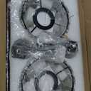 Crystal Wall Sconces Set of 2, Dimmable Wall Sconce with Plug in Cord and Dimmer Chrome Plug in Wall Lamp Wall Mounted Light with Crystal Shade for Living Room Bedroom Vanity Light, Bulbs Included