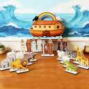 Wooden Baptism Table Decor Ark Wood Signs with Base Baptism Centerpieces for Baby Shower First Holy Communion Christening Party Centerpieces Decorations