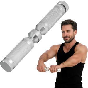 LIZAAL Forearm Strengthener, Adjustable All-Metal Grip Strength Trainer, Forearm Exerciser & Wrist Roller, Portable Forearm Strength Trainer for Hand, Wrist & Forearm Workout
