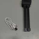 Gym Lamp, Portable Gym Lighting for Posing, Magnetic Work Light Rechargeable, Gift for Men/Women, 180 Rotate Foldable with Hang Hook Camping Lamp, USB Power Bank LED Handheld Flashlight-Black