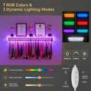 45.2" Light Up Medal Hanger Display Acrylic Trophy Shelf for Wall
