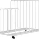 Art Canvas Storage Rack, Art Storage with Wheels, Adjustable Art Storage Easel Display Stands for Canvas Boards, Panel, Crafts Drying & Print Racks,Frame,White