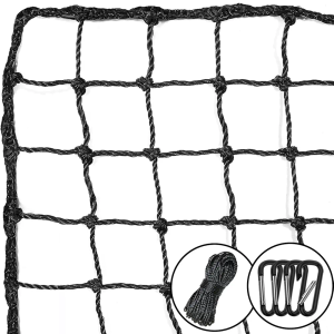 Baseball Softball Backstop Nets,Sports Net,Sports Netting Barrier,Sports Netting for Backyard,Twisted Knotted PE Net, 10x40