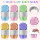 Gejoy 400 Pcs Aluminum Foil Baking Cups with Lids 5 oz Disposable Ramekins Mini Cake Pans Creme Brulee Cupcake Liners Muffin Tins Flan Mold Dessert Container for Wedding (Light Color,Classic)