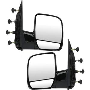 ECCPP Exterior Mirror Folding Manual for Ford E150 E250 E350 E450 E550 Econoline Van 2002 2003 2004 2005 2006 2007 2008 (A Pair) Side View Mirrors Left & Right Pair, Medium
