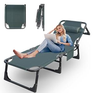 BSISHL Folding Camping Cot for Adults,Adjustable Sleeping Cot with Mattress | Extra Wide Heavy Duty Camping Cot, 500 lbs, Quick-Folding，Thick padded Mattress with Pillow, Outdoor&Indoor