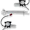 SCITOO Rear Left Driver Side and Rear Right Passenger Side Power Window Regulator With Motor Replacement for 1990-1993 for Honda for Accord
