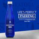 Saratoga Spring Water Bottles, 6 Pack Still Bottled Water Recycled PET Plastic Bottles 16 Fl Oz (EXP 11/25/26)