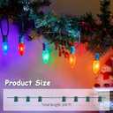 (2 Pack) C9 Light Strand, 100 FT Christmas Stringer with 100 Sockets for Outdoor String Light, Connectable, Intermediate Base (C9/E17) - 12" Spacing, Green Wire, NOTE (ONLY Use for C9 LED Bulb)