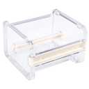 Molshine Transparent Visible Desktop Multi Washi Masking Tape Dispenser,Tape Cutter,Roll Tape Holder (Not Include Masking Tape) (Beige)