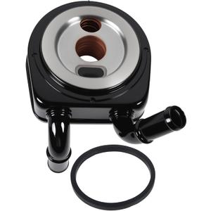 Engine Oil Cooler Assembly Compatible with Dodge Grand Caravan, Compatible with Town & Country, 3.3L / 3.8L V6 2001-2010 Engine Aftermarket Replacement Part # 4694338AD 4694338AC