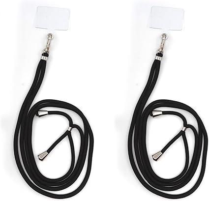 Universal Cell Phone Crossbody Lanyards (Pack of 2) - Adjustable Nylon Lanyards for Cell Phone Lanyard ID Card