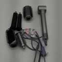 All-in-One Air Styler - Auto Curl, Straighten, Volumize, Dry - 160000 RPM High-Speed for Faster Styling - Reduces Heat Damage & Frizz Hair Styling Irons - Ionic Blow Dryer Brush for All Types (Nickel)