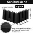 4 Pack Car Trunk Organizer Blocks for Back of SUV Multipurpose Car Storage Organizer Blocks Trunk Divider 