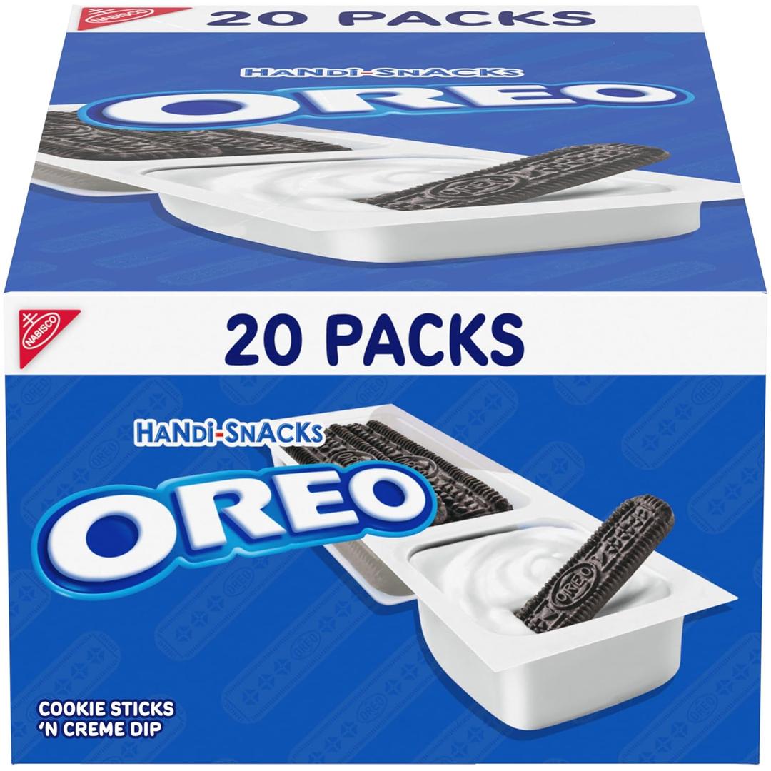 Handi-Snacks OREO Cookie Sticks 'N Creme Dip Snack Packs, 20 Snack Packs, BB Date:  01/28/26