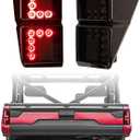 For Polaris Ranger Tail Lights Compatible 2024 Polaris Rangers 1000 XP Crew accessories 2019 2018-2026 tail light Rear Brake Stop Lights Replace #2413766 2413767 (Smoked Lens Tail Lights)