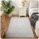 Istana 3x5 Area Rug - Grey Modern Rugs for Living Room 3x5 - Foldable Rugs for Bedroom/Living Room Rug - Stain Resistant Washable Rug - Eco-Friendly Small Area Rugs (3' x 5' (Rectangular), Grey / White)
