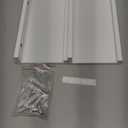 Small White Floating Shelves for Wall Decor, Wall Mounted Wood Shelf for Bedroom, Living Room, Bathroom, Kitchen, Nursery, Display Picture Ledge Shelf with Lip Set of 2-8 Inches, White