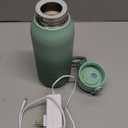 Momcozy Portable Milk Warmer for Travel  Dual Heating Modes for Breast Milk & Water, Portable Bottle Warmer with Fast Heating & Long Battery Life, 17 Ounces Large Capacity to Meet Your All-Day Needs (Green)