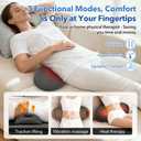 Triple Fusion Back Massager with Heat - Sciatica Pain Relief & Spine Decompression Device, Deep Tissue Massager for Lower Back Pain, Office Chair and Home Use for Chronic Sufferers