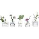 Arme 4 Pcs Bud Vasesï¼ŒSmall Flower Vases Glass Vases for Flowers Mini Vases Glass Bud Vases Set for Centerpieces,Small Glass Vases Vintage Little Vases for Home Wedding Decor