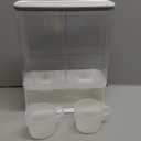 Conworld Laundry Detergent Dispenser, Scent Booster Beads Dispenser for Laundry Room Organization, Suitable for Beads, Stain Remover Powder (2 Grid)