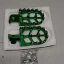 AnXin Foot Pegs Motorcycle Universal CNC Footpeg for KX KLX 50-125cc BT200X Mini Bike SSR Apollo RFZ TaoTao Lifan Kayo Coolster Pit Bike - Green