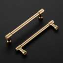 Ravinte 10 Pack 5 Inch Hole Center Solid Kitchen Cabinet Handles Champagne Bronze Dresser Pulls Cabinet Drawer Pulls for Kitchen Cupboard Hardware