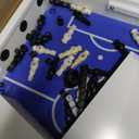 Hathaway Highlander 55-in Outdoor Foosball Table Adult Size - White Soccer Table Game Set with Waterproof Surface, Anti-Rust Rods, Ergonomic Handles, Nylon Cover, 2 Scorers, and 2 ABS Foosball Balls