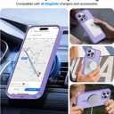 Magnetic for iPhone 15 Pro Max Case, [Compatible with MagSafe][Military-Grade Drop Protection][Anti-Yellowing] Shockproof Translucent Matte Cover for iPhone 15 Pro Max Phone Case,Light Purple