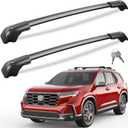Wonderdriver 330lbs Lockable Roof Rack Cross Bars Compatible with Honda Pilot 2023 2024 2025 2026 Sport TrailSport Touring Elite (Not for LX & EX-L), All-Metal Aluminum Roof Rails Crossbars Rooftop