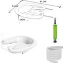Portable Inflatable Shampoo Basin for Bedridden, Handicapped, Seniors - With Air Pump, Hair Washing Tray for Home, Hospitals, Salons