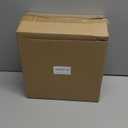 mDesign Small Metal 2.4 Gallon/9 Liter Trash Can Wastebasket Garbage Bin for Bathroom, Slim Rubbish Waste Bin Trashcans - Mirri Collection - Black (Pack of 1)