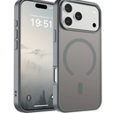Magnetic for iPhone 17 Pro Max Case (Compatible with MagSafe)(Military Grade Drop Protection) Translucent Matte Shockproof with Anti-Fingerprint Phone Cover 2025,Gray