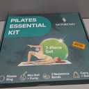 Pilates Home Workout Kit 7pc Pilates Set for Women with Toning Ring (Magic Circle), Mini Ball & Resistance Bands. Full Mat Pilates Equipment for Yoga, Core & Stretching at Home