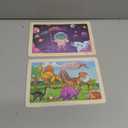 Wooden Puzzles Toys for Kids Ages 3-5, Set of 4 Packs Dinosaur, Space, Transportation Wood Toddler Puzzles, Preschool Brain Teaser Toys for Boys and Girls 2 3 4 5 6 Years Old (Mixed Styles a)