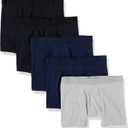 Amazon Essentials Men's Cotton Jersey Boxer Briefs (Available in Big & Tall) (S)