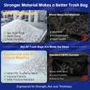 METRONIC 30-33 Gallon Trash Bags, 250 Count Bulk 0.6 Mil Commercial Black Garbage Bags, 32 x 38 Light Duty Large Plastic Trash Bags, Commercial Liners for Office, Retail & Paper Waste, Made in USA