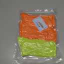 Women's Neon Scrunch Crew Socks 80s 90s Retro 3-Pack Cotton Stacked Boot Calf Cozy Ribbed Slouchy Socks Size 5-10 (1-white/Neon Green/Neon Orange)