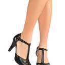 J. Adams Pepper Mary Janes - Cutout Kitten Heel Retro T Strap Pumps