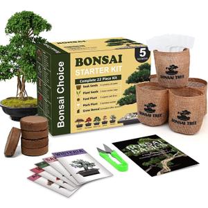 Indoor Starter Kit with Complete Planting Tools, Gardening DIY Gift for Plant Lovers