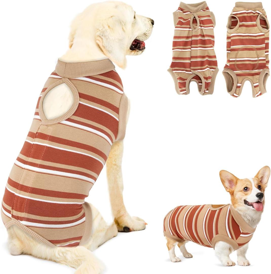 Dog Surgery Recovery Suit - Puppy Onesie for Cats after Surgery, Cone E collar Alternative for Female Male Dogs, Surgical Spay Recovery Suit for Abdominal Wound, XL