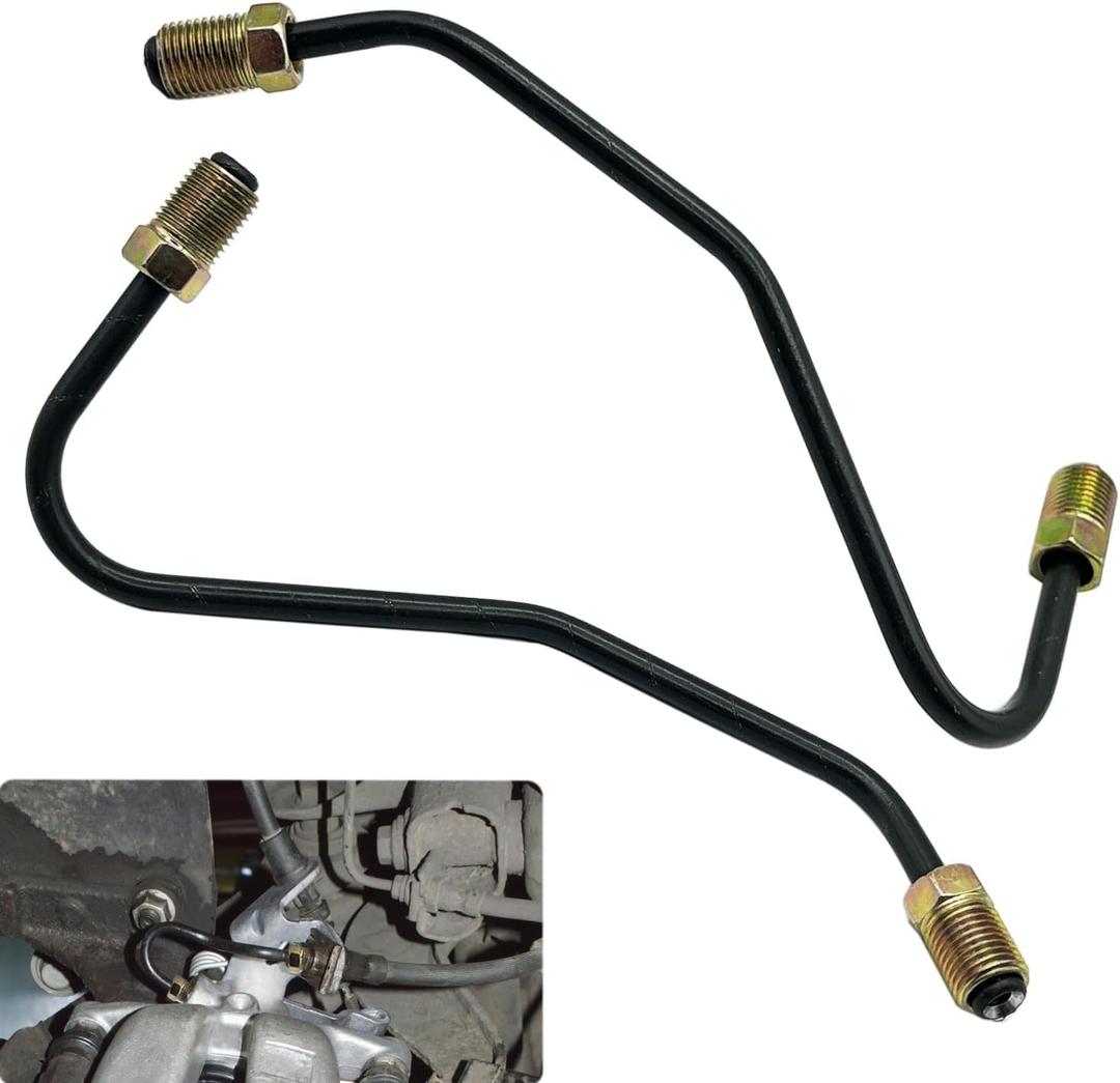Set of 2 Front Brake Caliper Line Set Fit for Toyota Tundra 2007-2014 4WD,Front Brake Caliper Line Hose Kits,Front Hydraulic Brake Hose Assembly