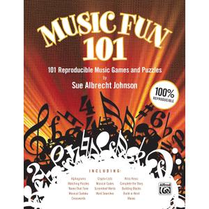 Music Fun 101: 101 Reproducible Music Games and Puzzles (Teacher's Handbook), Comb Bound Book