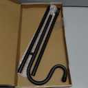 Large Flag Pole Holder For Outside House, Akeydeco House Flag Pole 1 Pack 60inch For 28x40 Flag With Shepherds Hooks For Outdoor Bird Feeder Pole With 5 Prongs Base Without Solar Lights Flag