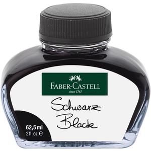 Faber-Castell Fountain Pen Ink, Black - 65.5ml Ink Bottle - Liquid Ink for Fountain Pens