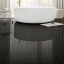 20-Pack Peel and Stick Floor Tiles Vinyl Floor 12 x 12 inch Self Adhesive Waterproof Glossy Flooring Planks DIY for Bathroom, Kitchen, Living Room, RV, Cover 20 Sq. Ft, Polish Black