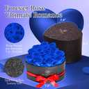 16 Flowers Forever in Heart Shape Box, Eternal Roses, Preserved Roses, Immortal Roses Birthday Gift for Her, Women, Mothers Day gifts for mom - Blue Rose