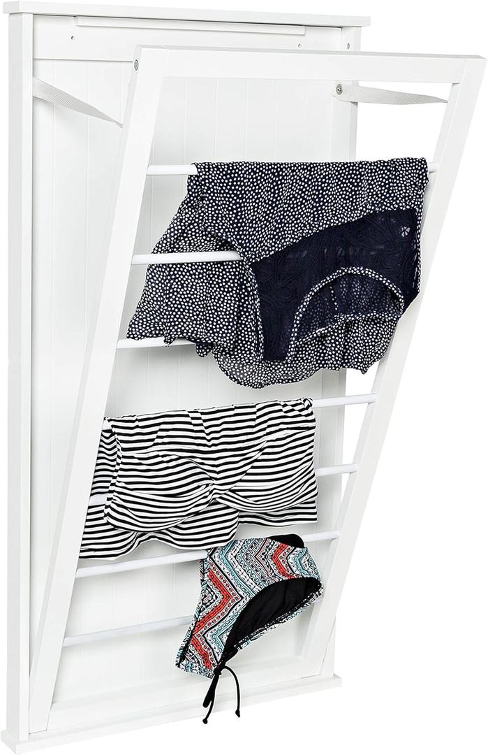 Honey-Can-Do DRY-04445 Large Wall-Mounted Drying Rack, White